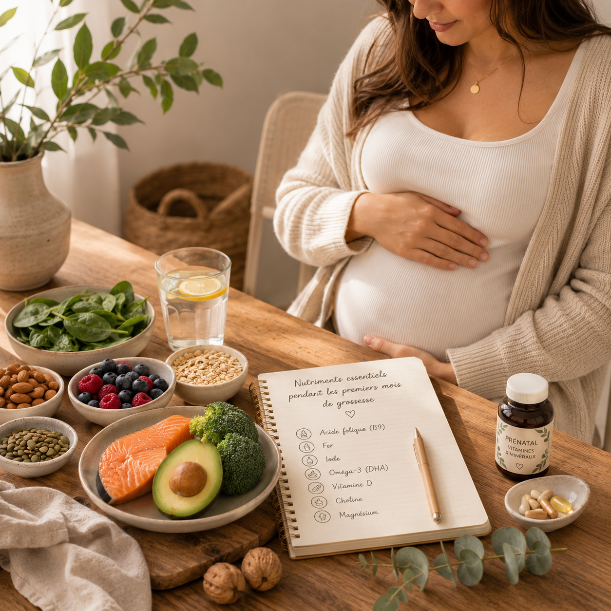 Grossesse : quels nutriments surveiller pour bien accompagner les premiers mois ?